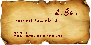 Lengyel Csanád névjegykártya